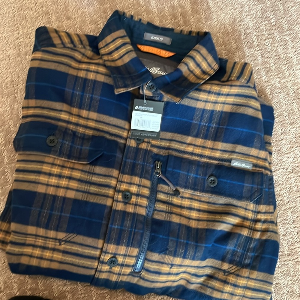 Brand new Eddie Bauer heavyweight flannel